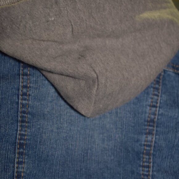Girls Denim Jacket Hooded Size 3T Fur Collar - Picture 9 of 15